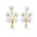 Mermaid Garden Mother of Pearl/Ocean Jade Convertible Bouquet Post Earrings