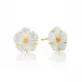 Mermaid Garden Mother of Pearl Stud Earrings Petite