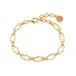 Maharani Clear Cubic Zirconia Chain Bracelet Petite 7"+2"