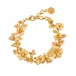 Meadow Bouquet Gold Link Bracelet 7"+2"
