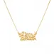 Meadow Gold Cluster Necklace 16"+2"