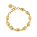 Scarab Gold Linear Link Bracelet Petite 6"+1"