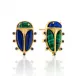 Scarab Multi Mismatched Stud Earrings