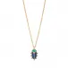 Scarab Multi Charm Necklace 16"+2"