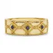 Victoria Gold/Blue Labradorite Hinged Bangle