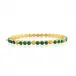 Berry Gem Malachite Hinged Bangle Petite