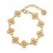 Berry Clover Gold Linear Bracelet 7"+2"
