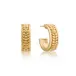 Berry Vine Gold Hoop Earrings Small