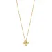 Berry Clover Gold Station Necklace 16"+2"