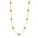 Berry Gold Clover Double Sided Necklace 16"+2"