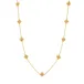 Berry Gold Clover Double Sided Necklace 28"