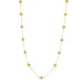 Berry Gold Clover Double Sided Necklace