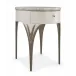 Valentina Side Table Matte Pearl, Golden Shimmer