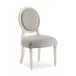 Chit Chat Side Dining Chair Soft Silver Leaf