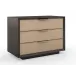Triple Wrap Nightstand Dark Chocolate, Champagne Gold