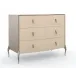 Good Impression Nightstand Soft Silver Paint, Vanilla Cream