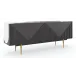 Over The Edge Sideboard/Buffet Warm Slate, Champagne Gold