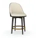 Another Round Counter Stool Dark Chocolate, Champagne Gold