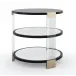 Go Around It End/Side Table Tuxedo Black, Whisper Of Gold