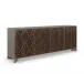 Diamond In The Rough Entertainment Brushed Antique Brass Paint, Rich Walnut, Whisper Of Gold