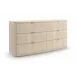 Simply Perfect Dresser Dresser Ivory Painted Faux Shagreen