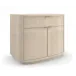 Simply Perfect Nightstand Ivory Painted Faux Shagreen
