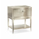 Shining Star Nightstand Soft Silver Leaf, Soft Silver Paint