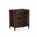 Suite Yourself Nightstand Mocha Walnut, Soft Silver Paint