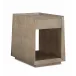 Bridges End/Side Table Ash Driftwood, Sundance Gold