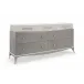 Tempo Dresser Cappuccino, Sparkling Argent, Alabaster Painted Faux Shagreen