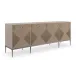 Low Rise Sideboard/Buffet Woodland Gray, Sparkling Argent, Deep Bronze
