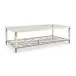 Easily Charming Cocktail Table Creme De La Crème, Soft Silver Paint, Gold Bullion Leaf