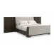 Slow Wave Queen/King Bed Wing Panels Bed Dark Chocolate