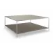 Shimmer Square Cocktail Table Neutral Nickel, Neutral Metallic Paint