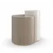 Duality End/Side Table Ivory Craze, Dry Martini, Brushed Gold Paint