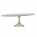 Semper 96 Oval Table - Whisper of Gold