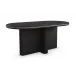 Monty Dining Table Basalt, Polished French Gold