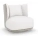 Seville Swivel Chair Soft Silver Paint