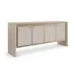 Unity Credenza Sideboard/Buffet Sun Drenched Oak, Lucent Bronze Metallic