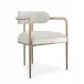 Emphasis Dining Chair Lucent Bronze Metallic, Almost White