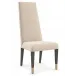 The Masters Dining Side Chair Chocolate Truffle, Brushed Gold