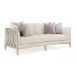 Just Duet Sofas & Loveseats Soft Silver Paint, Champagne Gold