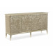 Turn A New Leaf Sideboard/Buffet Champagne Shimmer, Taupe Paint, Whisper Of Gold