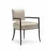 Reserved Seating Arm Dining Chair Seal Skin, Whisper Of Gold