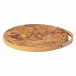 Cork Collection Natural Cork Trivet W/ Leather Handle D11.75''