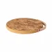 Cork Collection Natural Cork Trivet W/ Leather Handle D9.75''