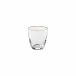 Sensa Clear Tumbler W/ Golden Rim D4 H4'' | 10 Oz.