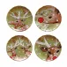 Deer Friends Green Set 4 Salad Plates D8.5'' H1''