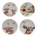 Deer Friends White Set 4 Salad Plates D8.5'' H1''