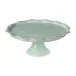 Cook & Host Robin's Egg Blue Footed Plate 11.5'' x 11.5'' H4.5''